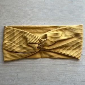 Mustard Ribbed Turban Twist Headband